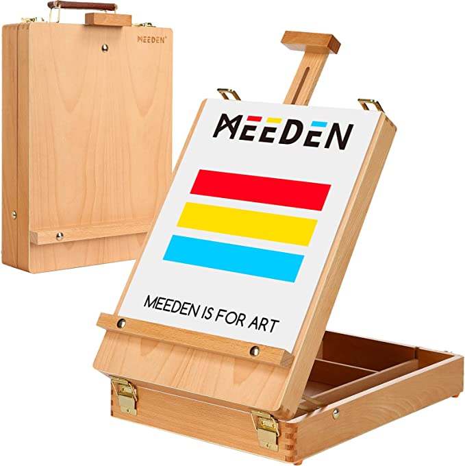 tabletop easel, meeden easel, art easel box