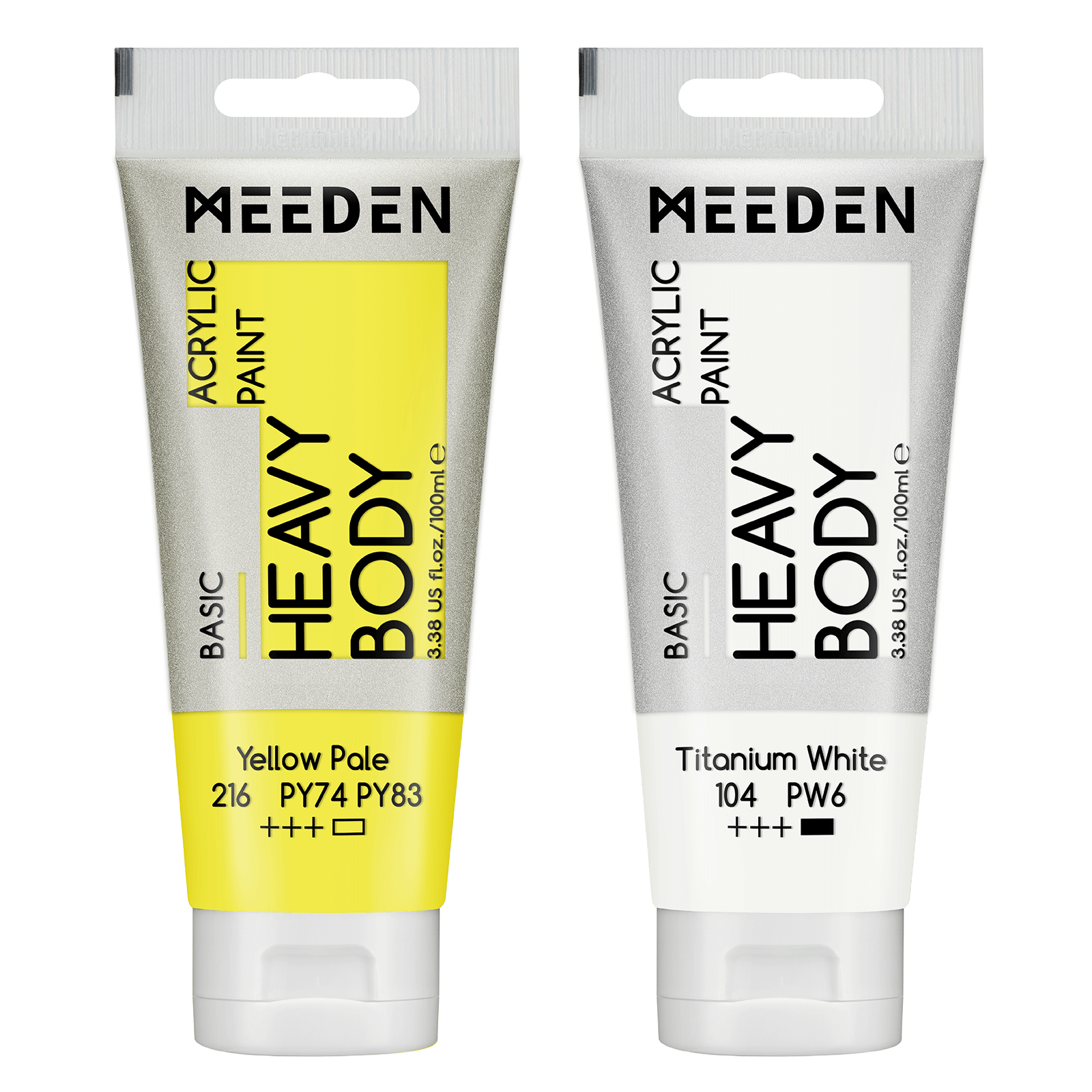 MEEDEN Acrylic Paint Tube, 37 Colors Available, 100ml / 3.38oz