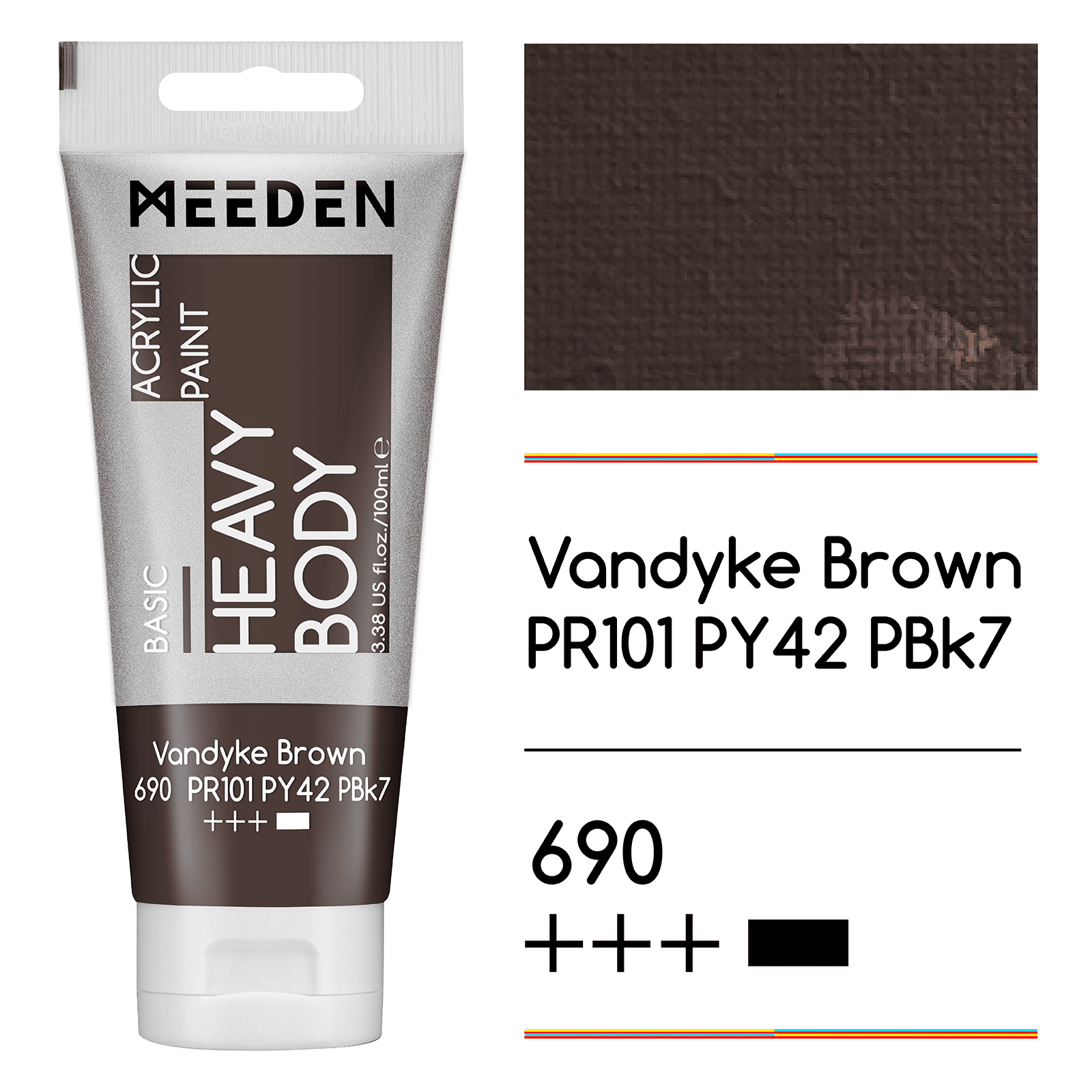 MEEDEN Acrylic Paint Tube, 37 Colors Available, 100ml / 3.38oz