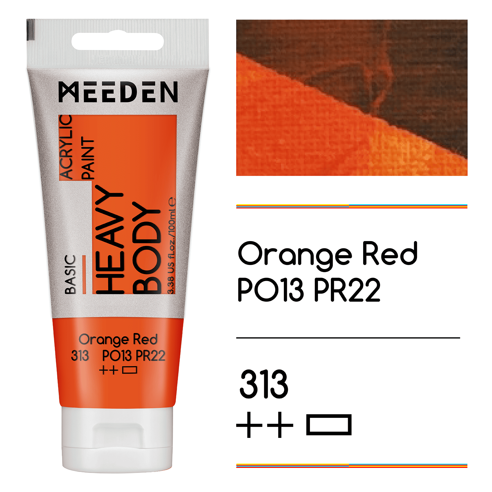 MEEDEN Acrylic Paint Tube, 37 Colors Available, 100ml / 3.38oz