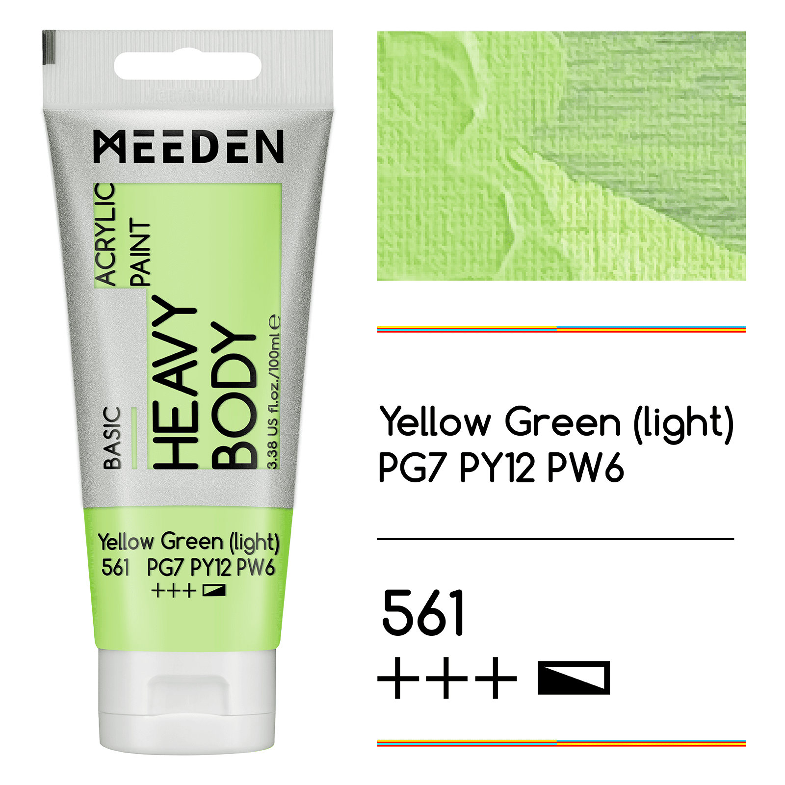 MEEDEN Acrylic Paint Tube, 37 Colors Available, 100ml / 3.38oz