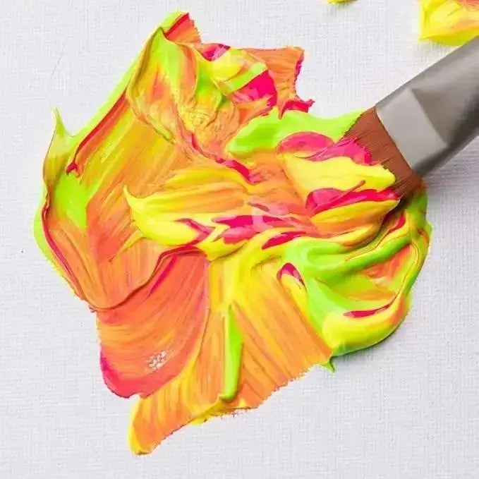 MEEDEN 6-color Fluorescent Acrylic Paint, 60 ml/2 oz - MEEDEN ARTPaint