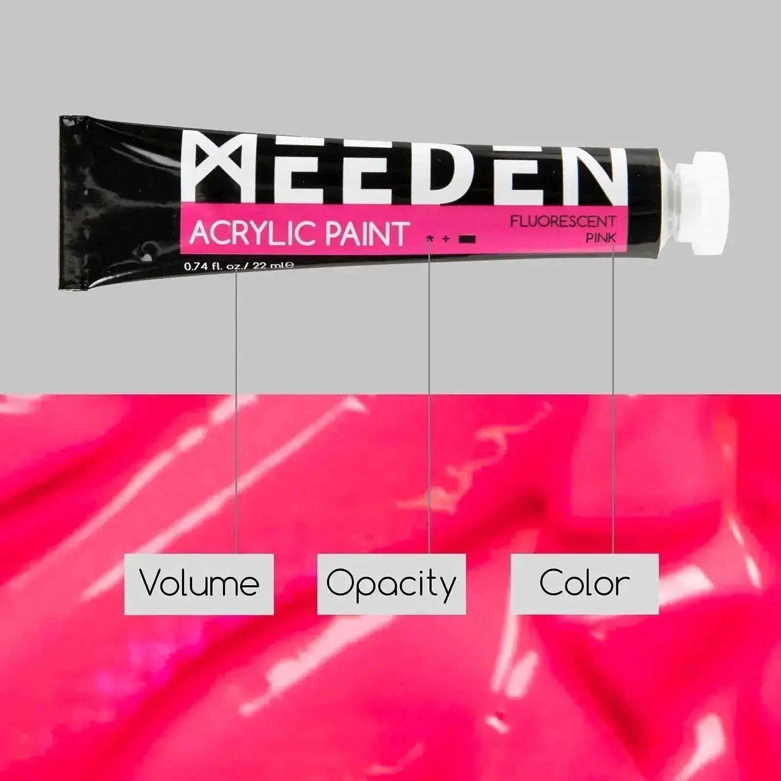 MEEDEN Acrylic Paint, Fluorescent Color, 6x0.74oz/22 ml - MEEDEN ARTPaint