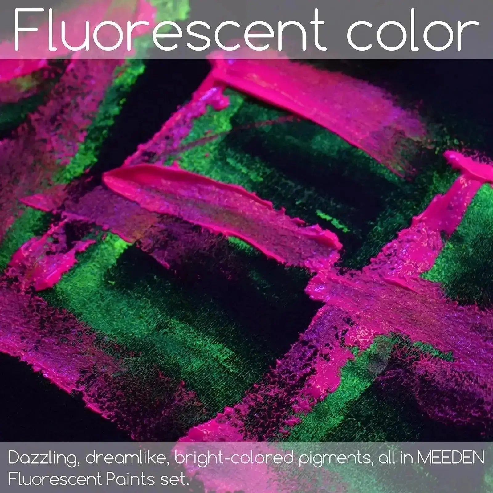 MEEDEN Acrylic Paint, Fluorescent Color, 6x0.74oz/22 ml - MEEDEN ARTPaint