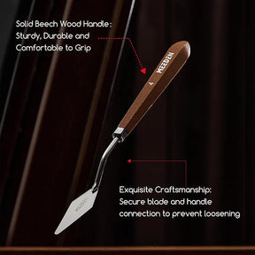 MEEDEN Artist Palette Knife Set:6 Piece Stainless Steel Art Scraper Palette Knife