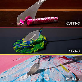 MEEDEN Artist Palette Knife Set:6 Piece Stainless Steel Art Scraper Palette Knife