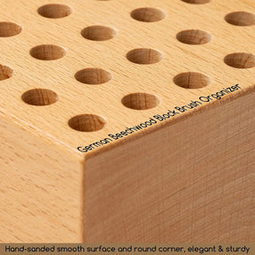 MEEDEN 2 Pack Beech Wood Pencil and Brush Holder:36 Holes