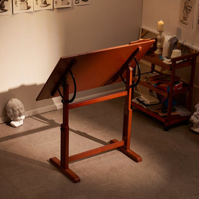 MEEDEN Tavolo da Disegno in Legno Extra Large, Noce Chiaro