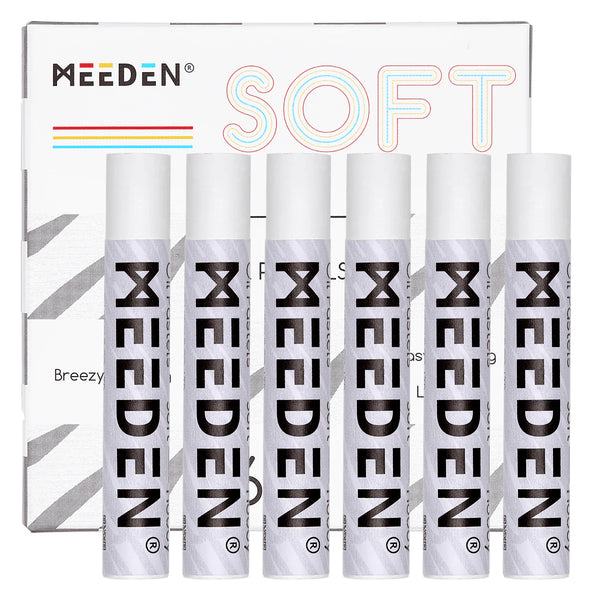 MEEDEN Soft White Oil Pastels: 6 Pcs