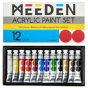 MEEDEN Akrylfarvesæt, 12 rør, 12 ml/0,41 oz