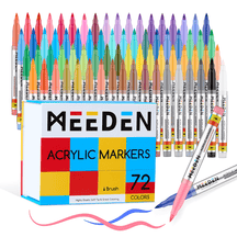 MEEDEN Soft Brush Tip Acrylic Paint Marker