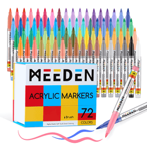 MEEDEN Soft Brush Tip Acrylic Paint Marker