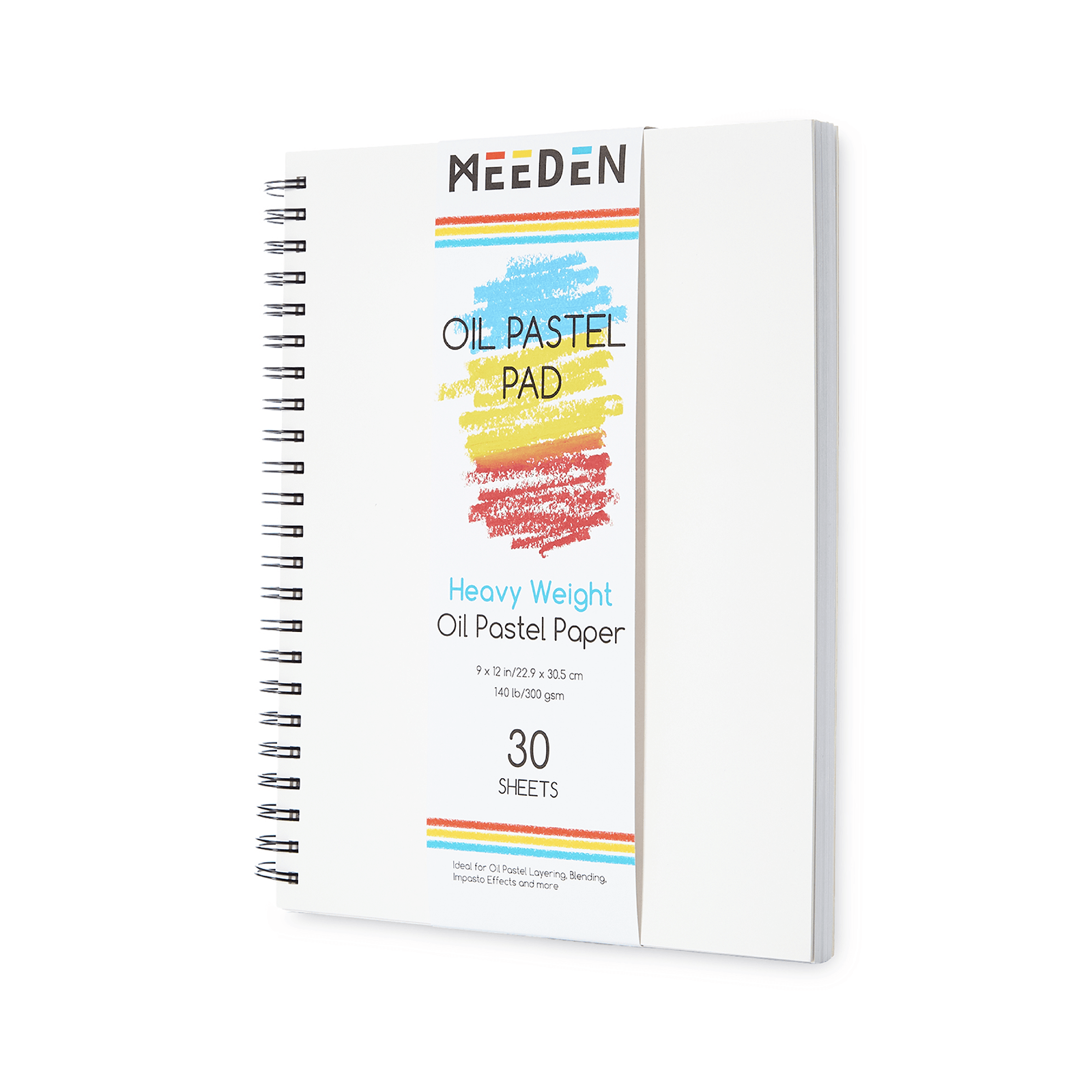 MEEDEN 9"x 12" Oil Pastel Paper Pad: 140lb/300gsm