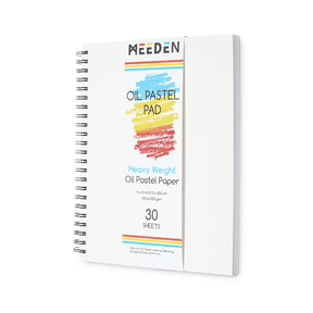 MEEDEN 9"x 12" Oil Pastel Paper Pad: 140lb/300gsm