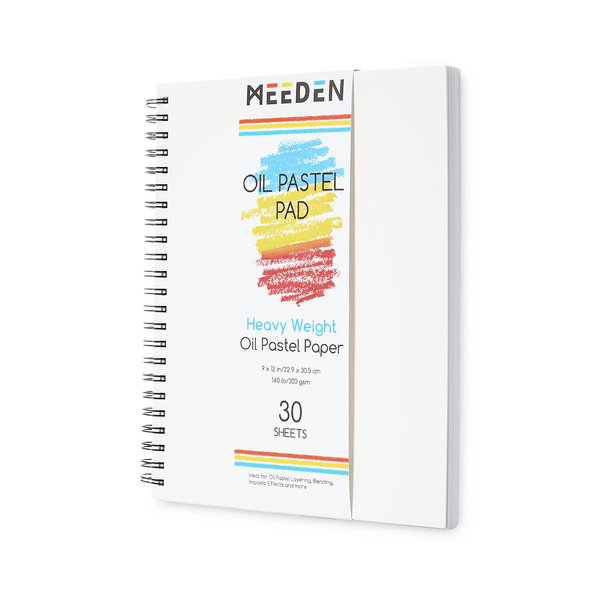 MEEDEN 9"x 12" Oil Pastel Paper Pad: 140lb/300gsm