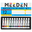 MEEDEN Vandfarve Sæt, 12 Tubes, 12 ml/0,41 oz