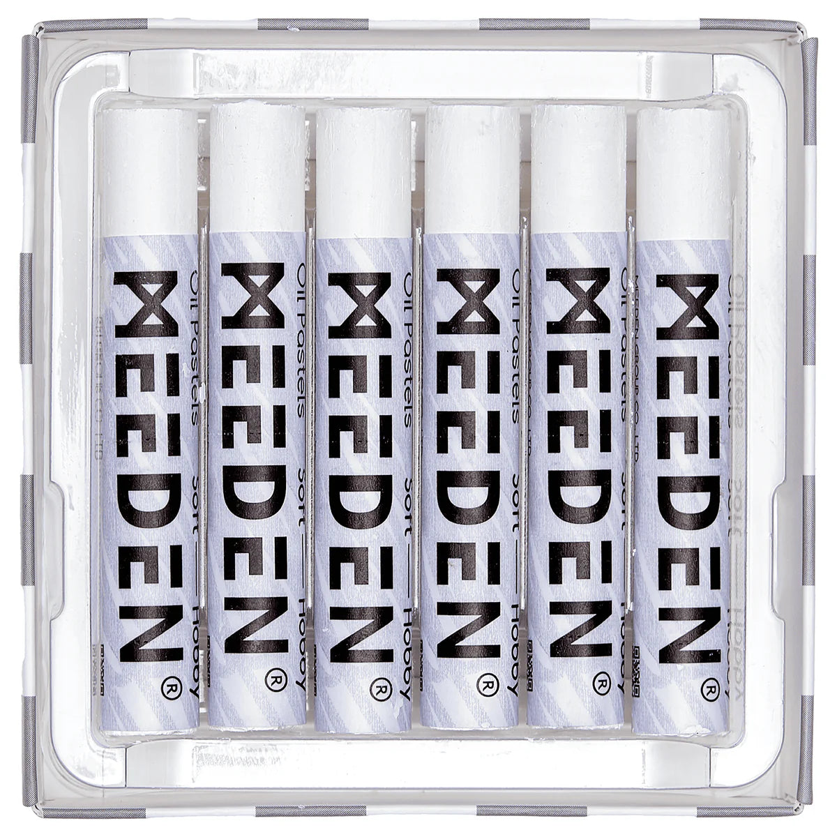 MEEDEN Soft White Oil Pastels: 6 Pcs