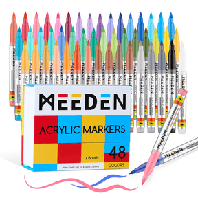 MEEDEN Soft Brush Tip Acrylic Paint Marker