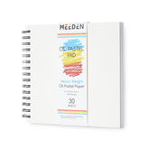 MEEDEN 8"x 8" Oil Pastel Paper Pad: 140lb/300gsm