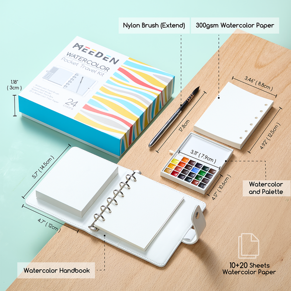 MEEDEN Travel Watercolor Sketch Set
