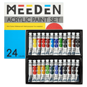 MEEDEN Akrylfarvesæt, 24 rør, 12 ml/0,41 oz