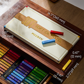 MEEDEN 48 Colors Square Oil Pastels Set for Artists