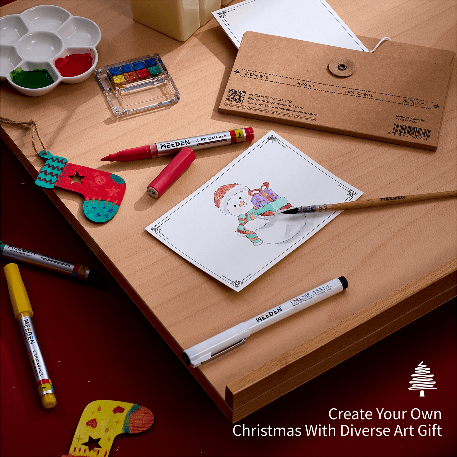 MEEDEN Christmas Advent Calendar 2026, 24 Days of Art Supplies & DIY Crafts