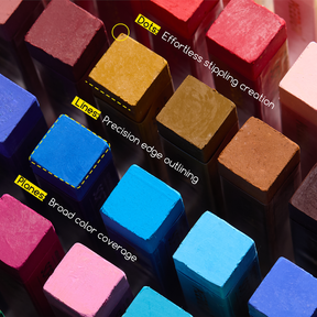MEEDEN 48 Colors Square Oil Pastels Set for Artists