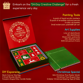 MEEDEN Creative Christmas Countdown: Art & DIY in One Box