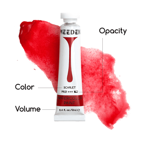 MEEDEN Vandfarve Sæt, 12 Tubes, 12 ml/0,41 oz