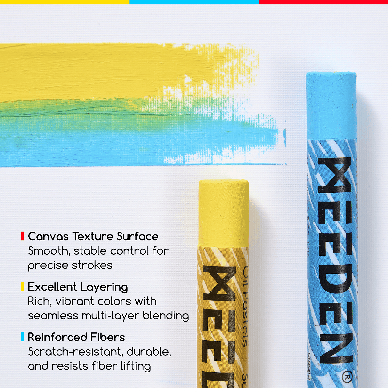 MEEDEN 9"x 12" Oil Pastel Paper Pad: 140lb/300gsm