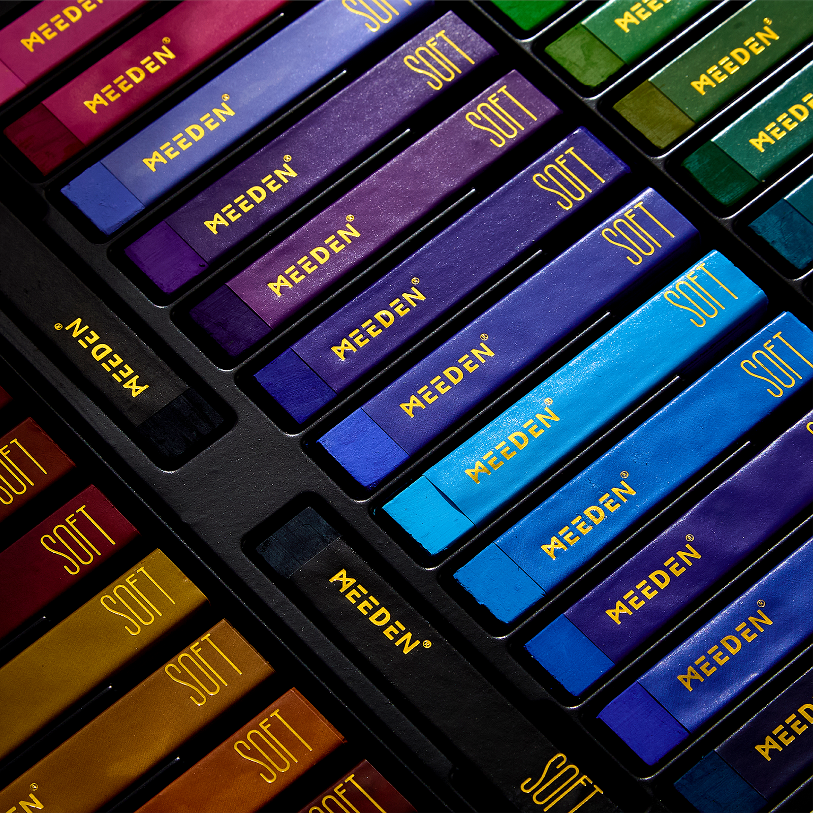 MEEDEN 48 Colors Square Oil Pastels Set for Artists