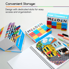 MEEDEN Soft Brush Tip Acrylic Paint Marker