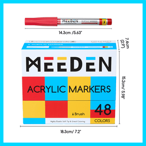 MEEDEN Soft Brush Tip Acrylic Paint Marker