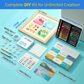 MEEDEN Soft Oil Pastel Art Kit, 90-Piece DIY Drawing Set