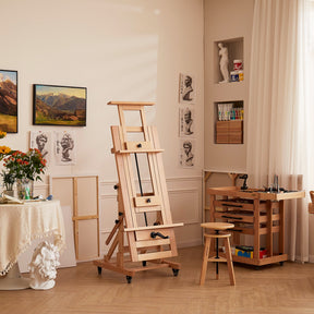 MEEDEN Deluxe Studio Duży Wózek Ciężarowy Artystyczny Statyw-DHJ-12