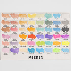 MEEDEN 96-färg solid akvarellset