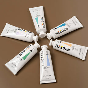 MEEDEN Ölfarbe in Künstlerqualität – 60 ml, 12 Tuben