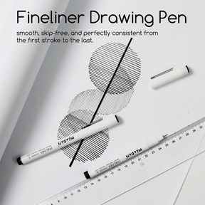 MEEDEN Micro Fineliner Drawing Pens: 12-Size Fine Liner Pen Set