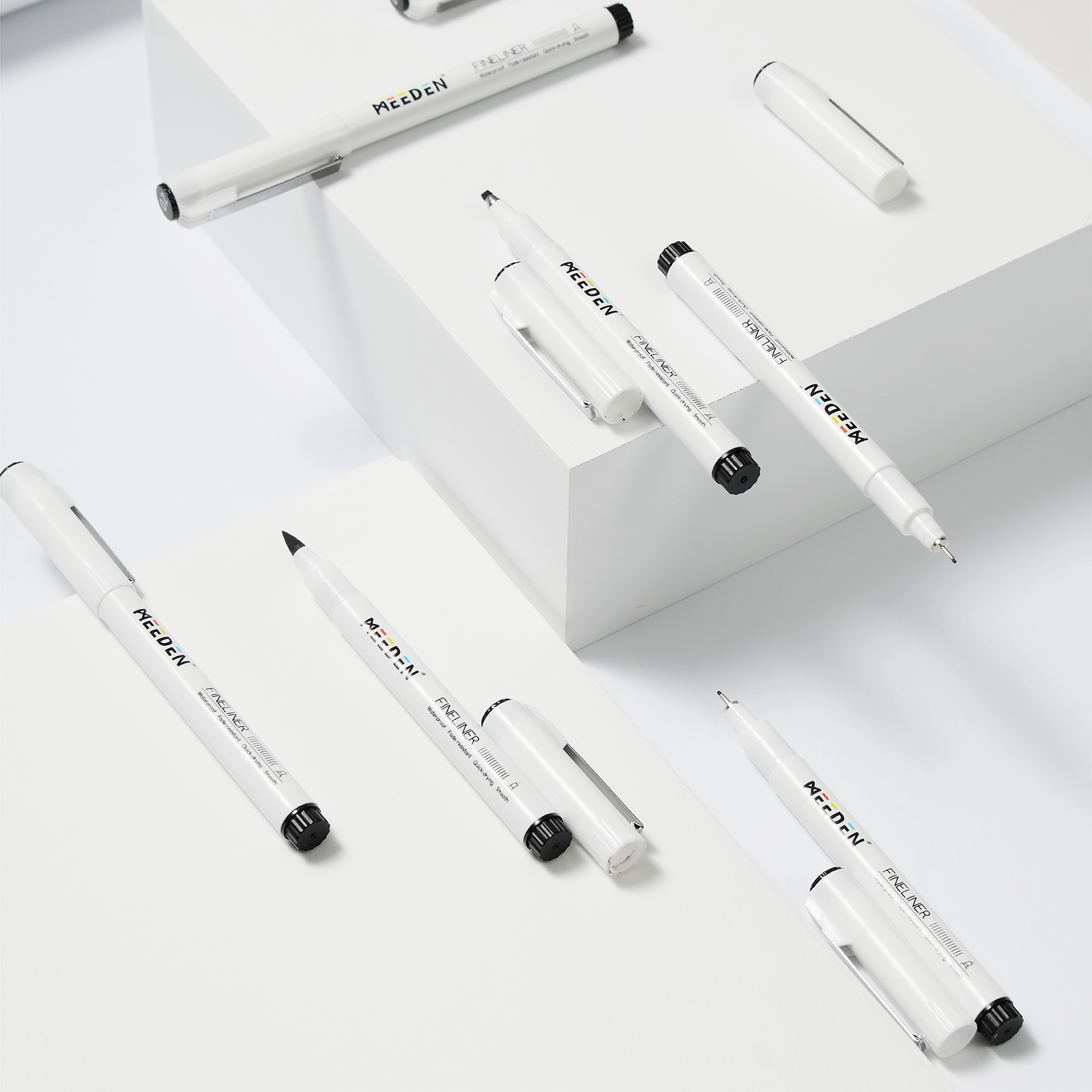 MEEDEN Micro Fineliner Drawing Pens: 12-Size Fine Liner Pen Set