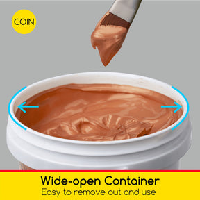 MEEDEN Studio Acrylic Paint,  Metallic Copper Acrylic Paint, 1 L / 33.8 oz
