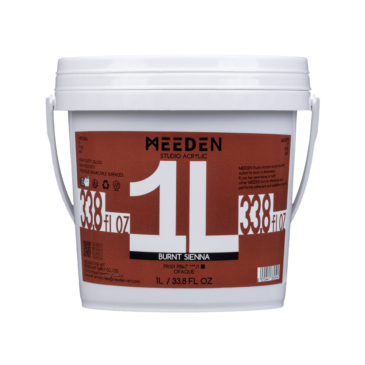 MEEDEN Studio Acrylic Paint, 1 L / 33.8 oz, 12 Colors