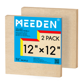 MEEDEN Artist Birch Wood Canvas Board, 1-1/2” dyb