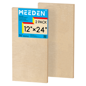 MEEDEN Artist Birch Wood Canvas Board, 1-1/2” dyb