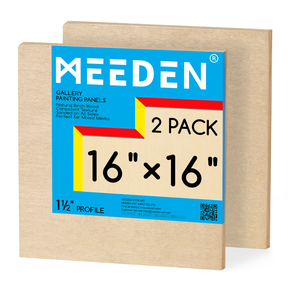 MEEDEN Artist Birch Wood Canvas Board, 1-1/2” dyb