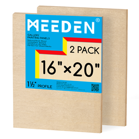 MEEDEN Artist Birch Wood Canvas Board, 1-1/2” dyb