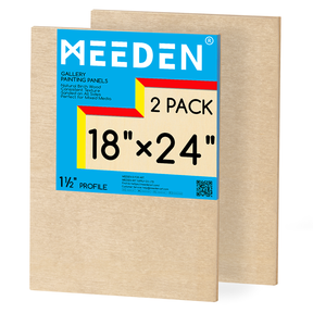 MEEDEN Artist Birch Wood Canvas Board, 1-1/2” dyb