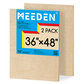 MEEDEN Artist Birch Wood Canvas Board, 1-1/2” dyb
