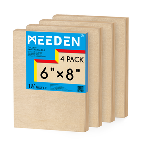 MEEDEN Artist Birch Wood Canvas Board, 1-1/2” dyb