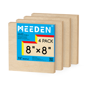 MEEDEN Artist Birch Wood Canvas Board, 1-1/2” dyb